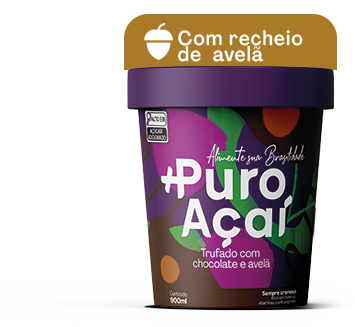 +Puro Açaí 900ml creme de avelã
