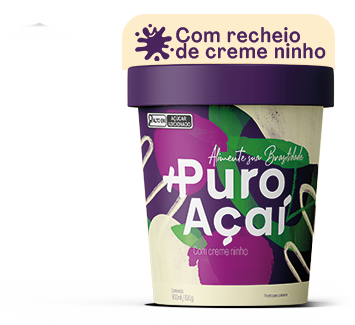 +Puro Açaí 900ml creme de ninho