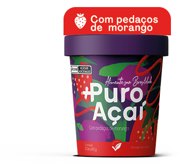 +Puro Açaí 900ml morango